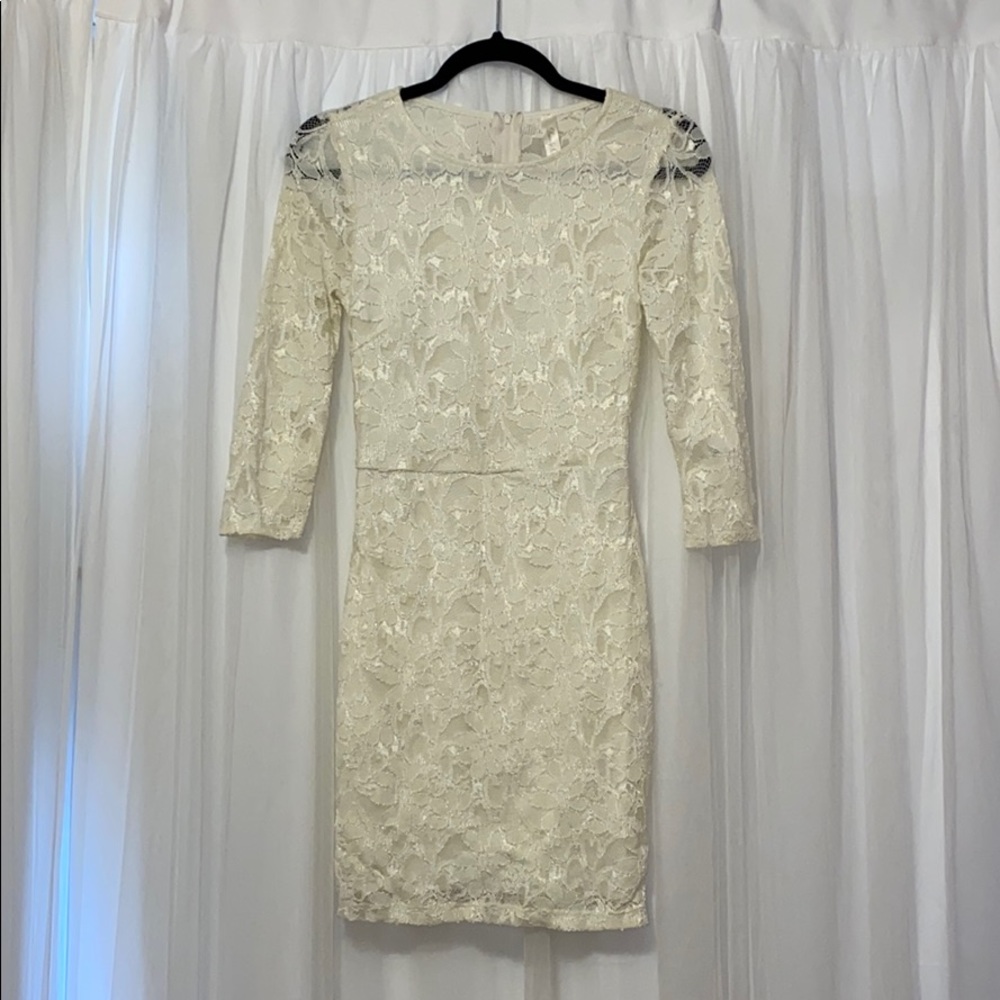 White lace dress